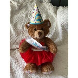 NIB Build-A-Bear Workshop Birthday Bear Stuffed Animal